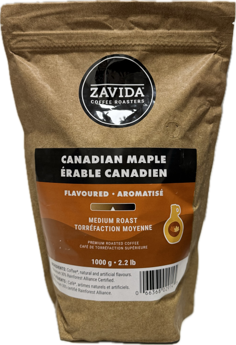 Кава Zavida Canadian Maple "Кленовий Сироп" Обсмаження Середнє 1000 г