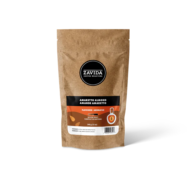 Кава Zavida Amaretto Almond"Амаретто Мигдаль"Обсмаження Середнє 340г (мелена)